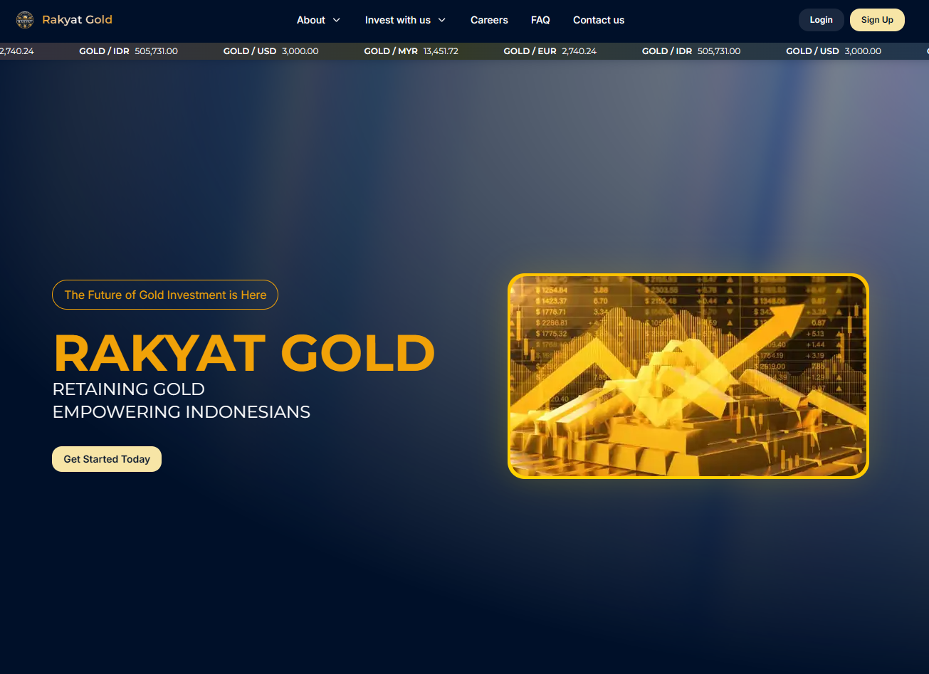 Rakyat Gold Daily Reward Platform